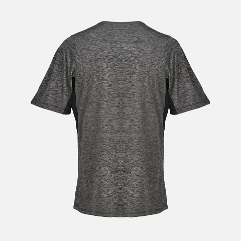 Футболка спортивная унисекс Storm, черный меланж - рис 3.