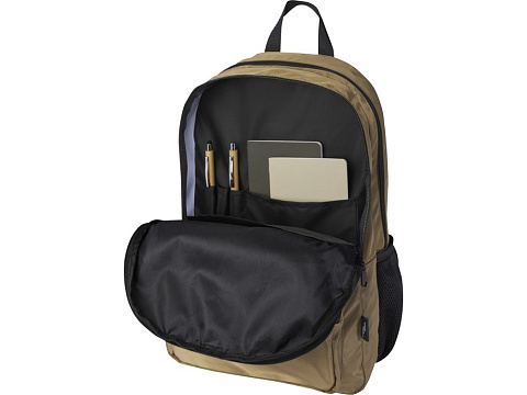 Рюкзак для ноутбука Trend Plus 15GRS из переработанного материала объемом 20 литров, зеленый лесной - рис 6.