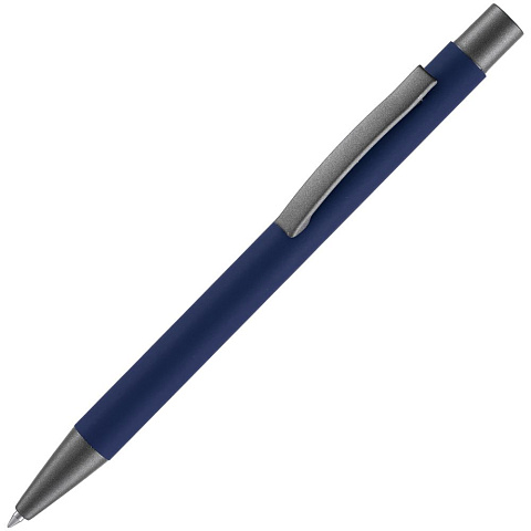 Ручка шариковая Atento Soft Touch, темно-синяя - рис 2.