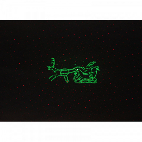Новогодний проектор Упряжка с Дедом Морозом в звездном небе - рис 3.