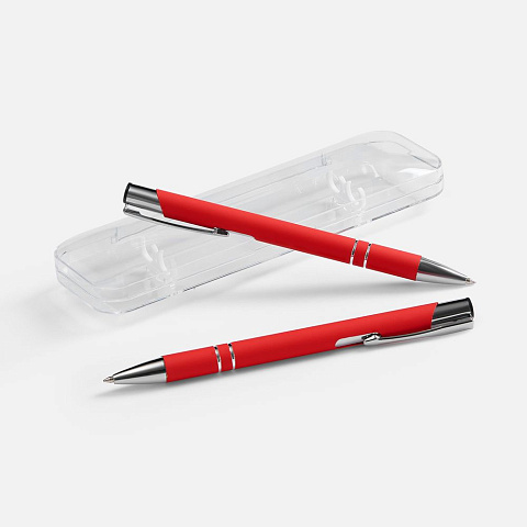 Набор из 2 ручек Keskus Soft Touch, красный - рис 2.