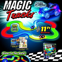 Волшебный трек конструктор magic tracks 220 деталей (светящийся)