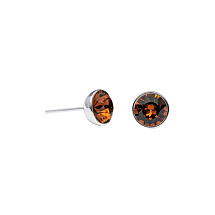 Пусеты Smoked Topaz Fiore Luna SWE298 ST S