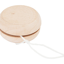 Деревянное йо-йо ROSKO с белым шнуром длиной 75 см, натуральный