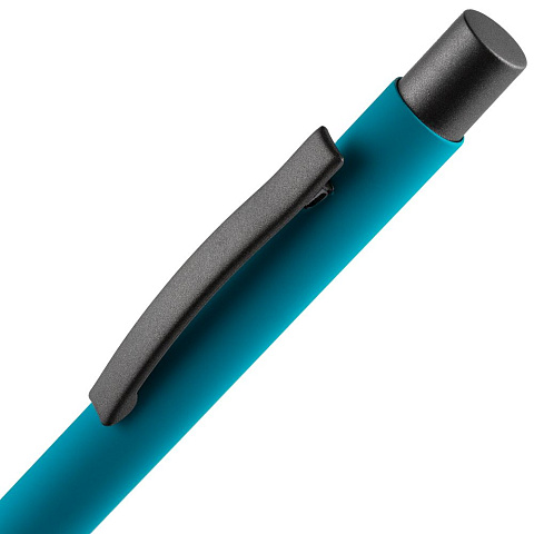 Ручка шариковая Atento Soft Touch, бирюзовая - рис 5.
