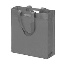 Сумка для покупок из спанбонда Ambit, 380*120*400 с ручкой 550/30 мм, графитовый