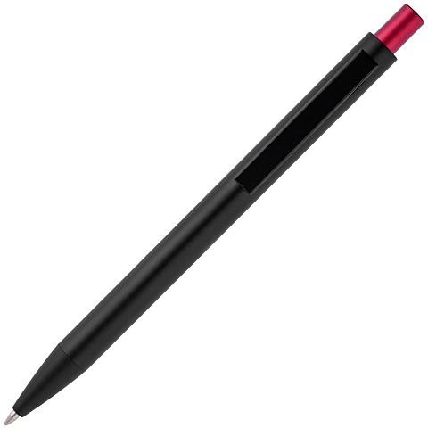 Ручка шариковая Chromatic, черная с красным - рис 4.