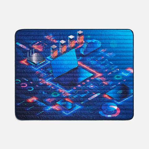 Плед Mosaic с печатью на заказ - рис 3.