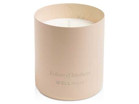 Ароматическая свеча Wellmark Echoes of Kindness- Ecru бежевый