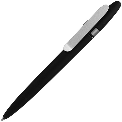 Ручка шариковая Prodir DS5 TSR Metal Clip, черная - рис 2.