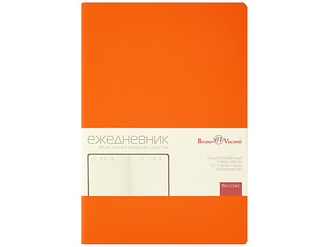 Ежедневник недатированный А5 Megapolis Color Flex New, оранжевый - рис 2.