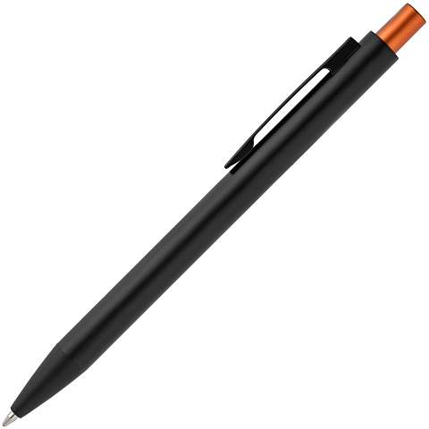 Ручка шариковая Chromatic, черная с оранжевым - рис 3.