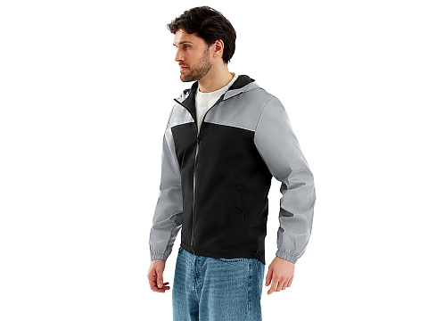 Ветровка светоотражающая Рефлектор гибрид, светоотражающий/черный - рис 7.