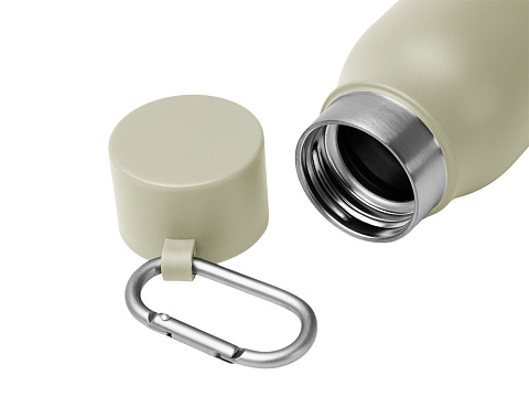 Термобутылка CUBEL/КЬЮБЕЛ с двойными стенками, бежевый - рис 2.