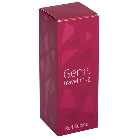 Термостакан Gems Red Rubine, красный рубин - рис 7.