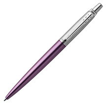 Шариковая ручка Parker Jotter Victoria Violet Chrome CT, стержень:M, цвет чернил: blue в подарочной блистерной упаковке