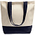Холщовая сумка Shopaholic, темно-синяя - миниатюра - рис 3.