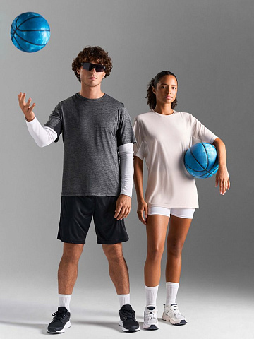 Футболка спортивная унисекс Storm, серая - рис 11.