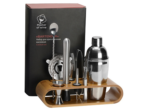 Набор Bartender для приготовления коктейлей на бамбуковой подставке (Р) - рис 11.