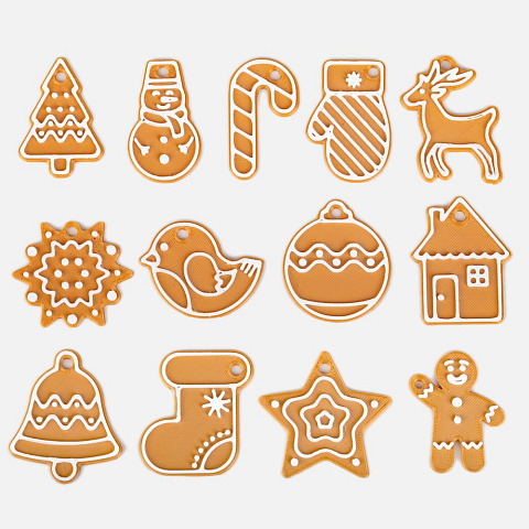 Мини-подвеска «Пряник», олень - рис 6.