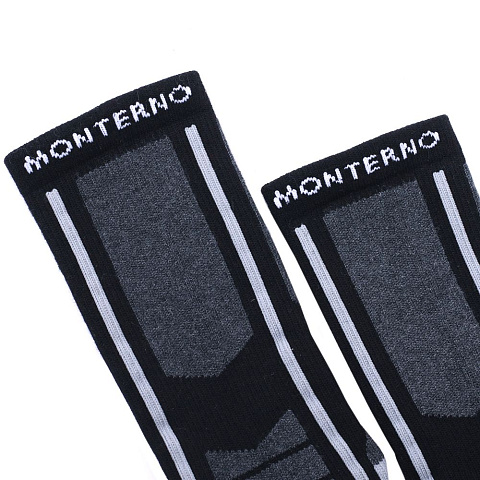 Набор из 2 пар мужских термоносков Monterno Sport, черный и фиолетовый - рис 5.