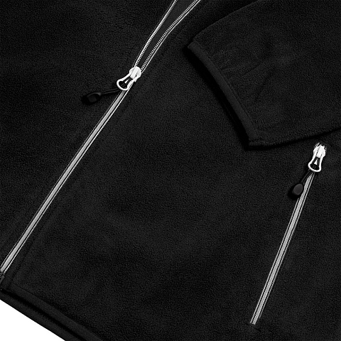 Куртка флисовая мужская Twohand, черная - рис 4.