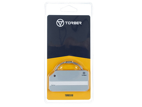 Бирка для багажа TORBER, серебристый, 8,0 х 4,0 см, алюминиевый сплав - рис 3.