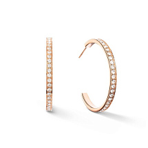 Серьги Crystal-Rose gold Coeur de Lion *0128/21-1822