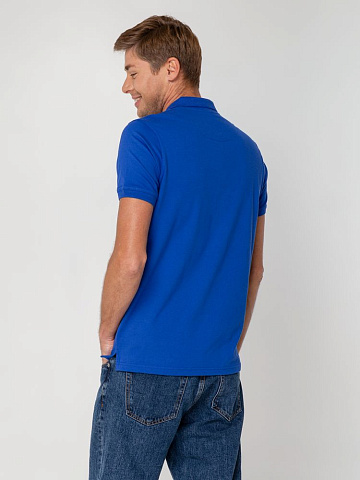 Рубашка поло мужская Virma Stretch, ярко-синяя (royal) - рис 8.