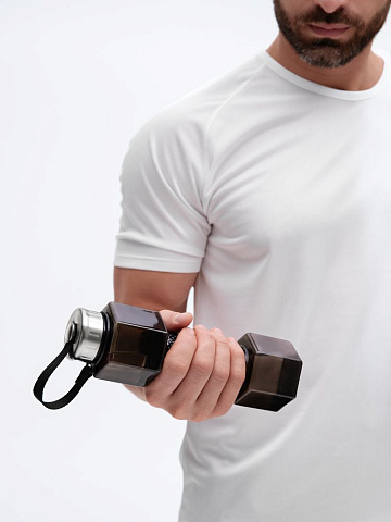 Бутылка для воды Hantelis, черная - рис 7.