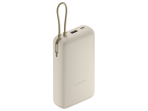 Внешний аккумулятор со встроенным кабелем Xiaomi 33W Power Bank 20000mAh (Integrated Cable) Tan GL - рис 2.