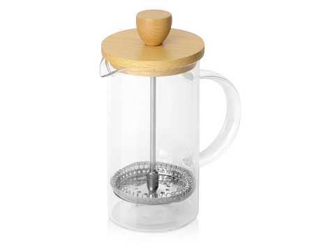 Подарочный набор с пледом, френчпрессом, чаем и вареньем, зеленый - рис 3.