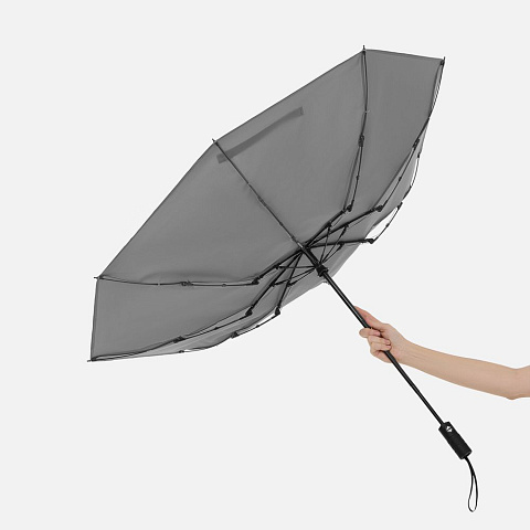 Зонт складной Tyre, серый - рис 8.