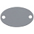 Шильдик металлический Alfa Oval, серый - миниатюра