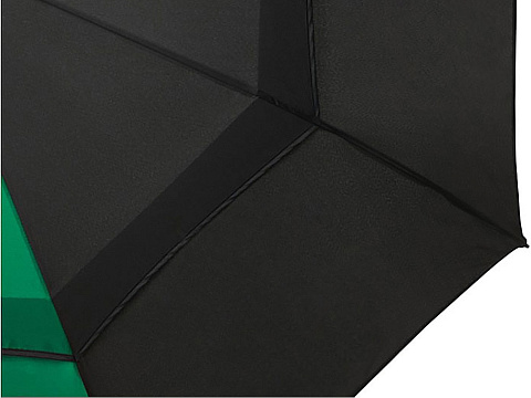Джефф 30-дюймовый ветрозащитный зонт-трость, зеленый/черный - рис 4.