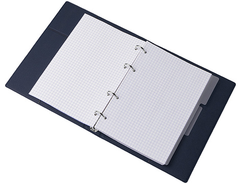 Блокнот на кольцах Favor, темно-синий - рис 10.