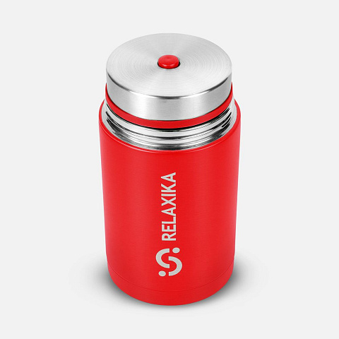 Термос для еды Relaxika 1000, красный - рис 4.