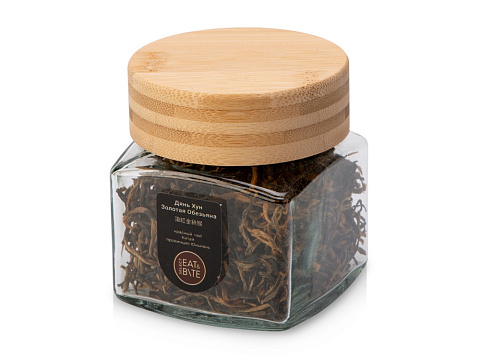 Подарочный набор с пледом, френчпрессом, чаем и вареньем, бежевый - рис 6.