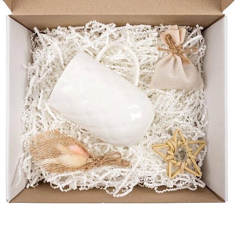 Коробка для подарков с наполнением White (25х21х11 см) - рис 8.