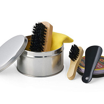 COBB. Набор для чистки обуви, Сатин серебро