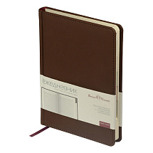 Ежедневник недатированный А5 Velvet Index (коричневый) (Р)