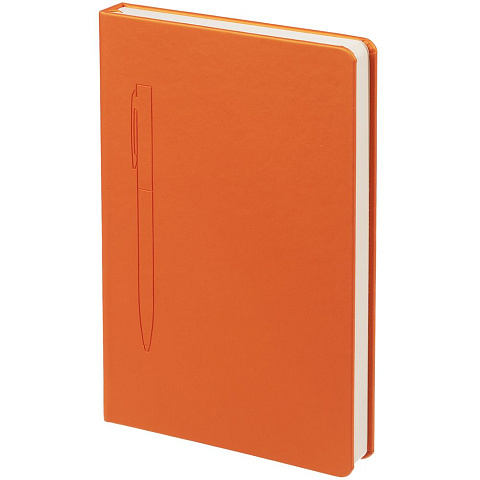 Ежедневник Magnet Shall с ручкой, оранжевый - рис 4.