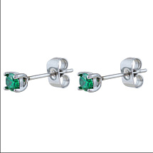 Пусеты GREEN Fiore Luna AE03187-8A G/S