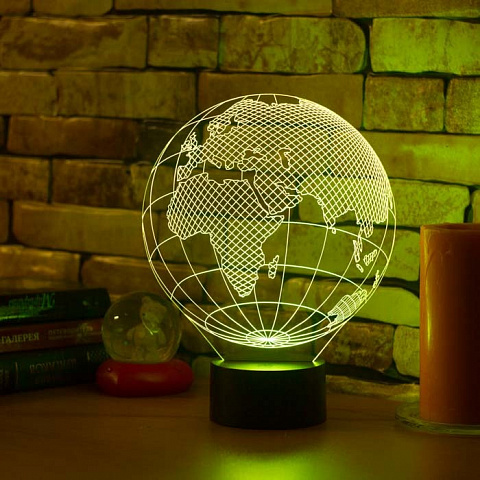 3D светильник Глобус - рис 5.