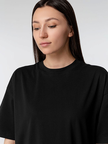 Футболка оверсайз женская Boxy Women, синяя (джинс) - рис 6.