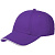 Бейсболка Canopy, фиолетовая с белым кантом - миниатюра - рис 2.