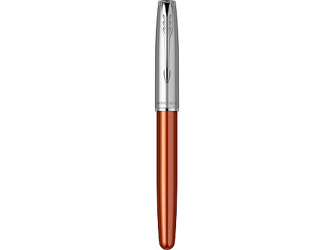 Перьевая ручка Parker Sonnet Essentials Orange SB Steel CT, перо: F, цвет чернил black, в подарочной упаковке. - рис 5.