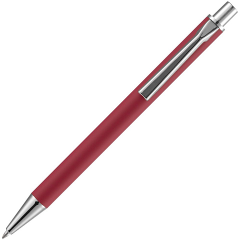 Ручка шариковая Lobby Soft Touch Chrome, красная - рис 5.