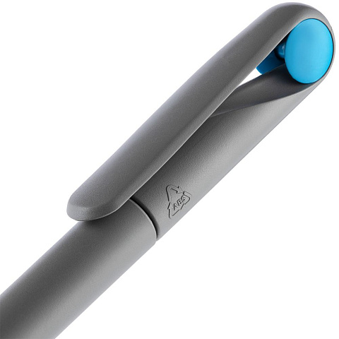 Ручка шариковая Prodir DS1 TMM Dot, серая с голубым - рис 6.