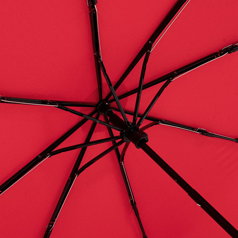 Зонт складной OkoBrella, красный - рис 4.